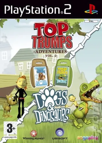 Top Trumps Adventures Vol. 2 - Dogs & Dinosaurs (Europe) (En,Fr,De,Es,It)
